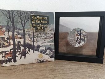 2023 Niue lovci ve sněhu Pieter Bruegel 2oz stříbrná mince
