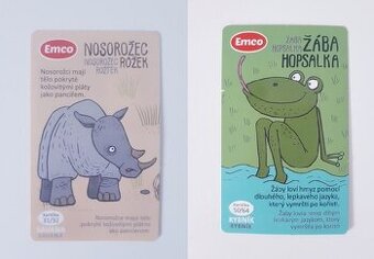 SBĚRATELSKÁ KARTA EMCO • MORČE KŮŇ ŽÁBA RYS KRAB RYPOUŠ