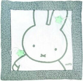 Roba Miffy nová hrací deka 100 cm x 100 cm bílo šedá