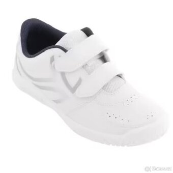 Dětské boty Artengo na suchý zip TS100 bílé vel.35