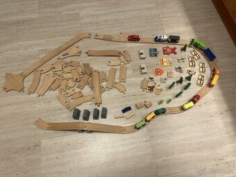 Vláčkodráha - stavebnice Ikea Lillabo