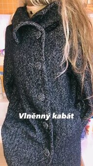 H&M# kabat# vlneny# zimni #oversize # business#sedy