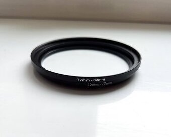 72-77mm redukční kroužek, step up ring - 1