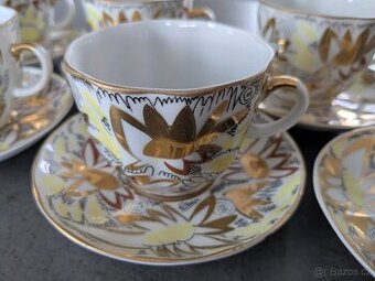 Kávový servis Lomonosov - Zlatá sedmikráska 🌼