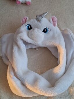 Zimní čepice šála - jednorožec