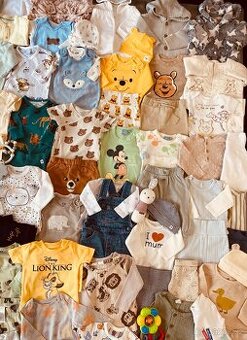 Balík oblečení miminko kluk 0-6 m 110 ks