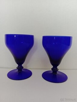 Skleničky kobalt