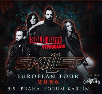 Skillet - 2x lístek stání - cena za oba lístky