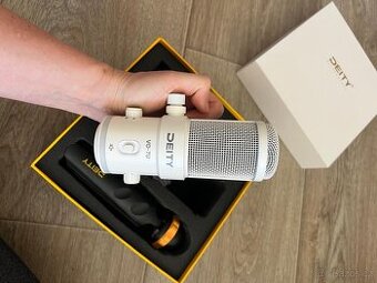 Předmět: USB mikrofon Deity VO-7U (bílá) – kompletní set, TO