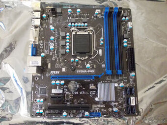 MSI B75MA-P45-NOVÁ NEPOUŽITÁ