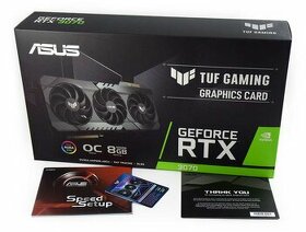 Asus TUF Gaming GeForce RTX 3070 8GB - top stav, záruka