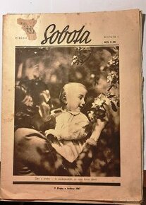 Týdeník SOBOTA, číslo 2. z roku 1947.
