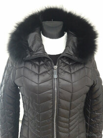 Luxusní bunda/kabátek s pravou kožešinou - vel.M