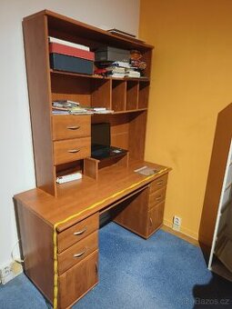 Pracovní PC stůl s nástavcem - 1