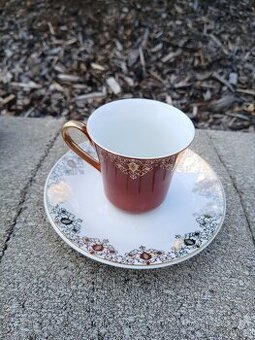 Karlovarský porcelán Stružná - kávový servis