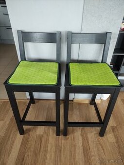2x barová stolička s opěrkou