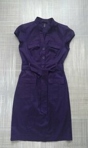 Fialové pouzdrové šaty zn.H&M - vel.34