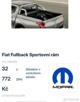 Fiat Fullback sportovní rám