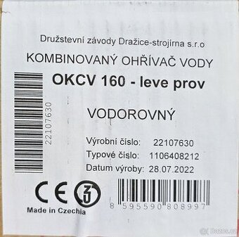 Bojler, kombinovany 160 vodorovny - 1