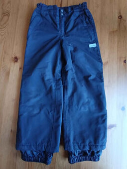 Dětské černé zateplené kalhoty (oteplováky)