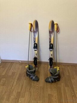 SET dětské lyže 90cm + hůlky 80cm + boty vel.32