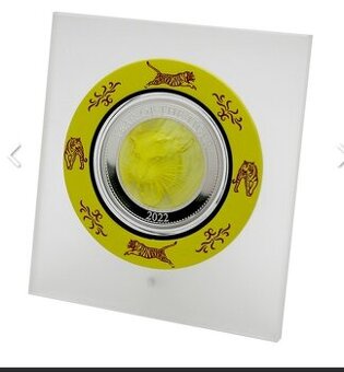 Stříbrná mince 5 Oz Year of the Tiger - Rok Tygra 2022 Perle