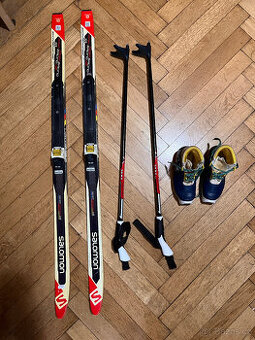 Dětské běžky Salomon - kompletní set (cca 3-5 let)