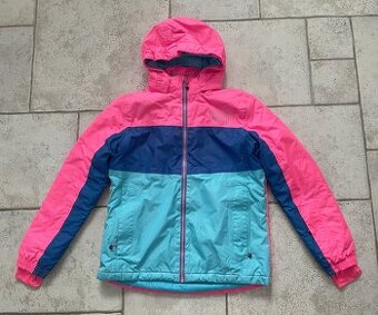 Modrorůžová zimní bunda, vel. 158