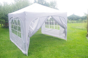 Zahradní nůžkový altán s bočnicemi 3x3m