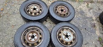 Plechové kola R15 5x118, zimní pneu 215/70C boxer, ducato