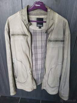 Šedá kožená bunda ZDARMA