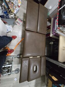 Elektrické Masážní lehátko hnědé 1 motor