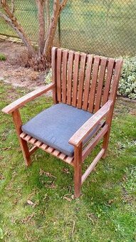 Zahradní dřevěné židle (4 ks)