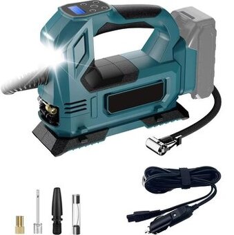 Přenosný kompresor pro Makitu baterie 18V i napájení z 12V