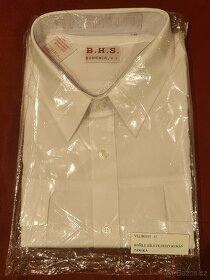Nová bílá košile s dlouhým rukávem výpravčí, průvodčí - 1
