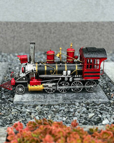 Plechový model - Kovový model - lokomotiva