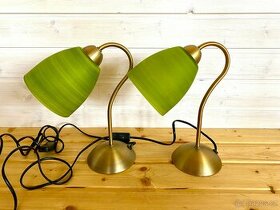Mosazné párové stolní lampy