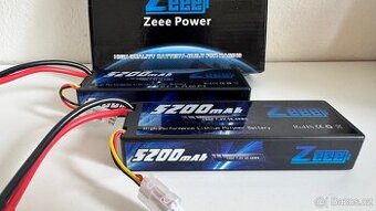 BATERIE LIPO ZEEE 5200mAh 80C/100C 7,4V 38,48Wh-2ks
