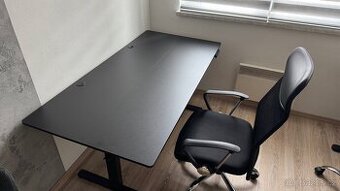Elektrický nastavitelný stůl + otočná kancelářská židle