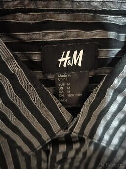 Pánské košile 2ks, H&M a F&F, vel. 38/M