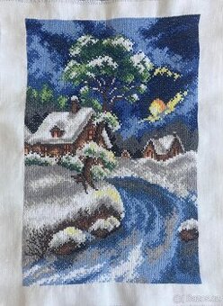 Zimní krajina - chaloupky