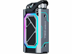 ZÁRUKA: Ocelový BT5.0 reproduktor Muzen Cyber Shell, RGB