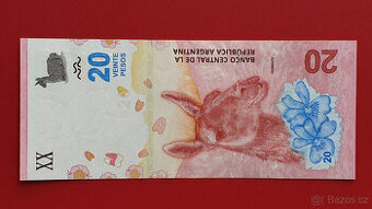 Bankovka ARGENTINA 20 Pesos rok 2017 stav UNC - 1