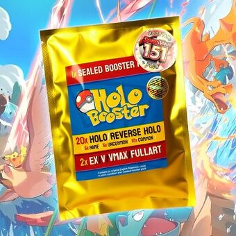 HoloBooster + Pokémon sealed booster