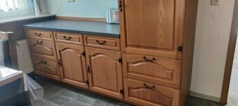 Rustikální dubová linka s vestavěnými spotřebiči,5633