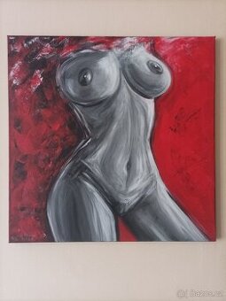 Obraz 50x50, akt, DOPRAVA ZDARMA
