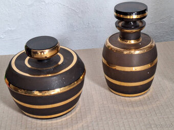 Prodám dvě skleněné dozy