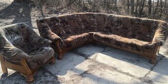 Rohová sedací souprava s křeslem