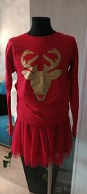 Set mikči se sukní v červených barvách 10 let