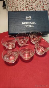 Broušené křišťálové skleničky Bohemia Crystal